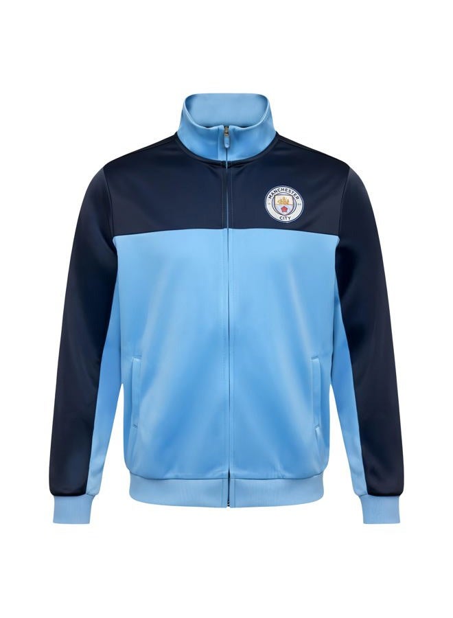 Icon Sports Officially Licensed Mens Manchester City FC Soccer Track Jacket – Full Zip Active Top – Lightweight Football Club Team Apparel, XLarge - Image 3