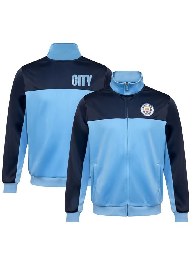 Icon Sports Officially Licensed Mens Manchester City FC Soccer Track Jacket – Full Zip Active Top – Lightweight Football Club Team Apparel, XLarge - Image 2