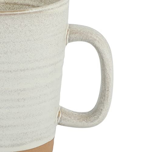 Gibson Elite 4 Pack Dreamweaver Terracotta Reactive 17 OZ Mug Set - Sand Cream - Image 5