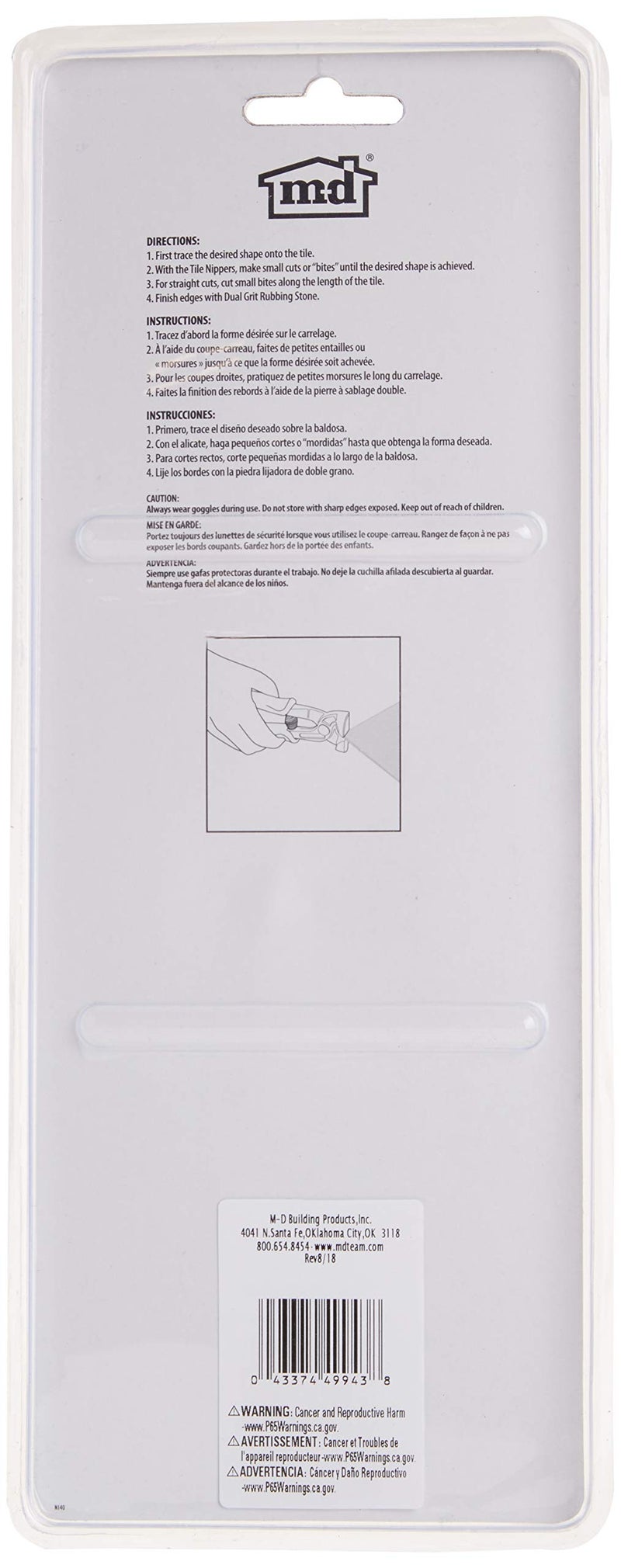 M-D Building Products 49943 Pro Compound Tile Nippers - Image 3