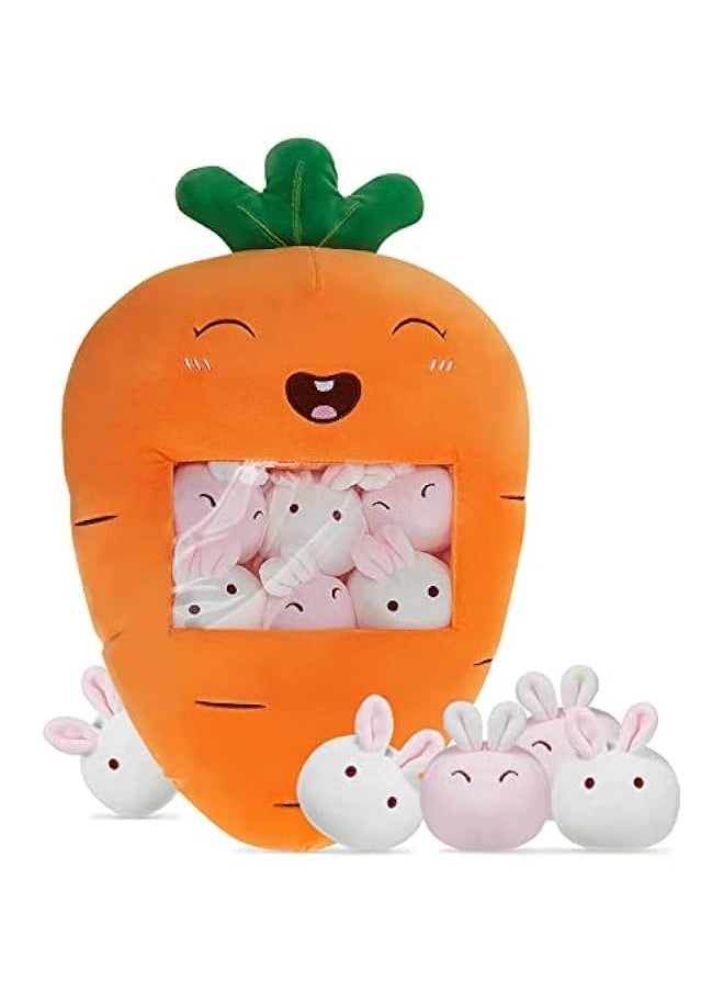 DURKU Cute Plush Banana Pillow | Kawaii Avocado Stuffed Animal | Fluffy Carrot Toy | Creative Gifts for Teens, Adults, Birthdays, Weddings  - Image 1
