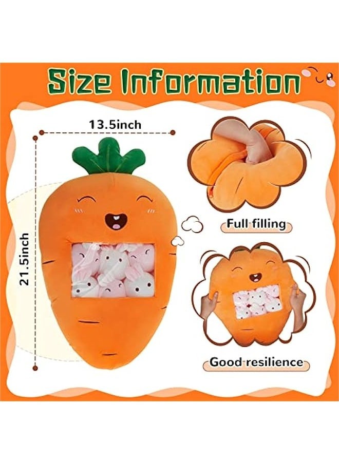 DURKU Cute Plush Banana Pillow | Kawaii Avocado Stuffed Animal | Fluffy Carrot Toy | Creative Gifts for Teens, Adults, Birthdays, Weddings  - Image 2