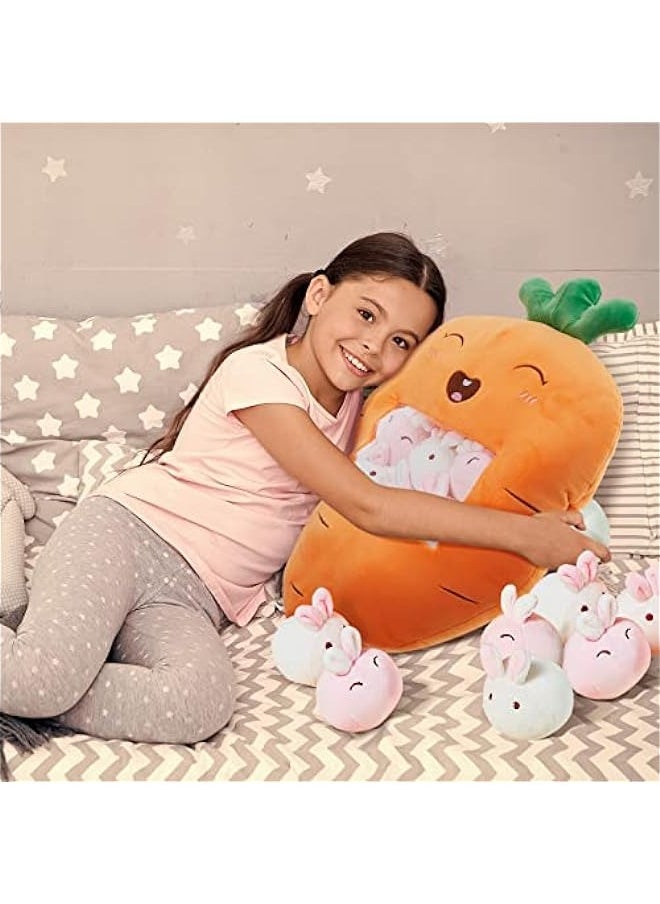 DURKU Cute Plush Banana Pillow | Kawaii Avocado Stuffed Animal | Fluffy Carrot Toy | Creative Gifts for Teens, Adults, Birthdays, Weddings  - Image 5