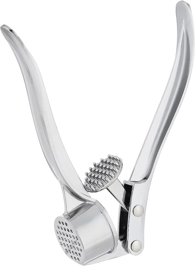 Spaceshoop Stainless steel garlic press - silver