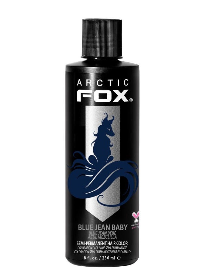 ARCTIC FOX Vegan and Cruelty-Free Semi-Permanent Hair Color Dye (8 Fl Oz, BLUE JEAN BABY) - Image 1