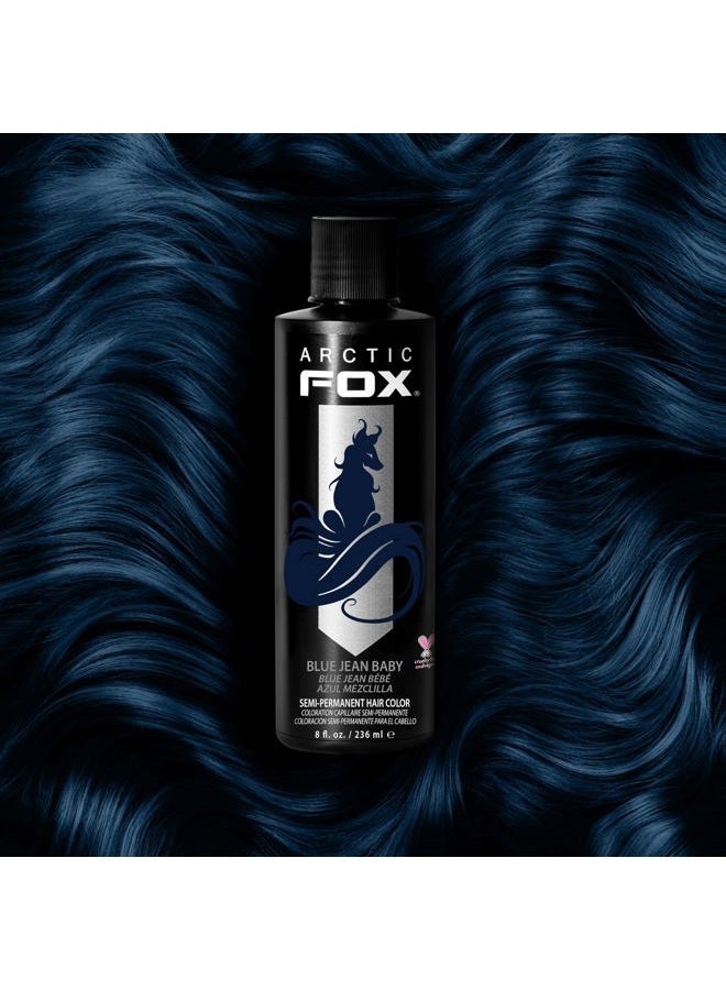 ARCTIC FOX Vegan and Cruelty-Free Semi-Permanent Hair Color Dye (8 Fl Oz, BLUE JEAN BABY) - Image 5