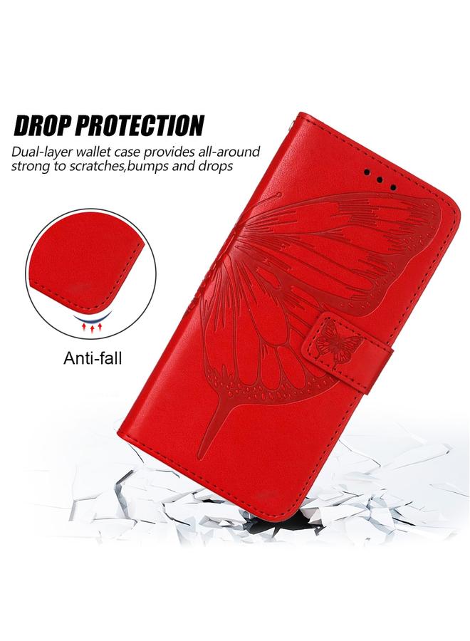 erorex Case For Tecno Pova 4 Pro LG8N Embossed Butterfly Flip Leather Phone Case - Image 5