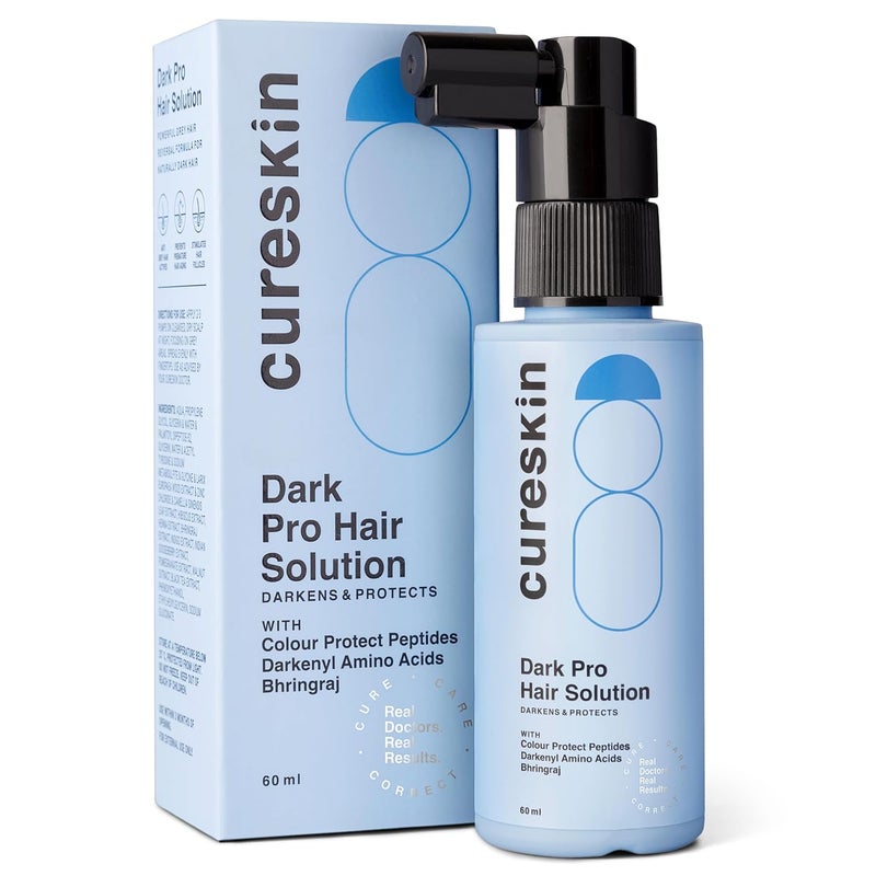 Cureskin Anti Grey Hair Serum Reverses Limits Hair Greying Dark Pro Hair Solution Natural Hair Darkener - Image 1