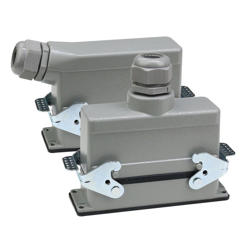 Rectangular Heavy Duty Connector He-6 Core 10 Core 16 Core 24 Core 32 Core 48 Core Industrial Waterproof Aviation Plug Socket - Image 3