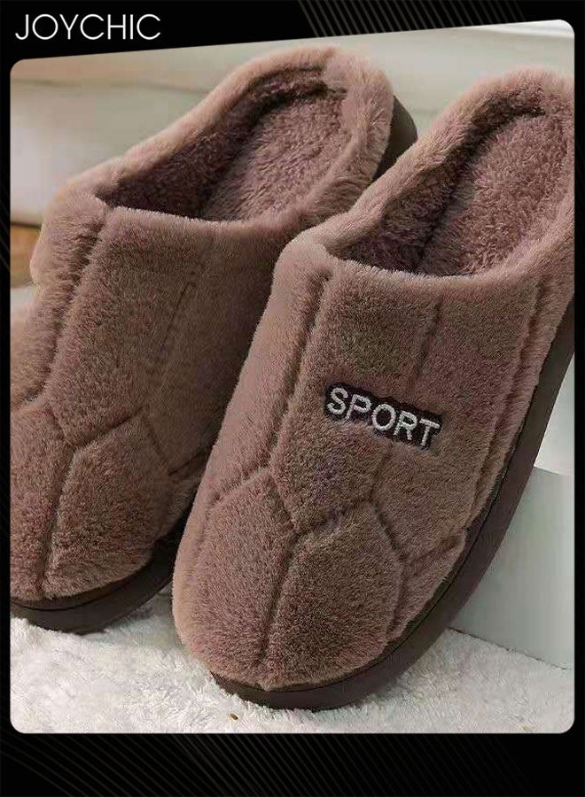 Joychic Classic Autumn and Winter Comfort Bedroom Non-slip Slipper Indoor Warm Home Shoes for Men - Image 1