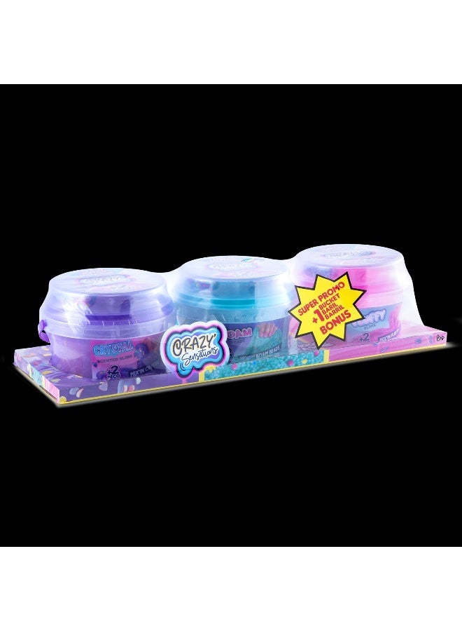 Canal Toys Crazy Sensations Mix'In Match ASMR Sensations Compound Kit (Set of 3) - Image 1