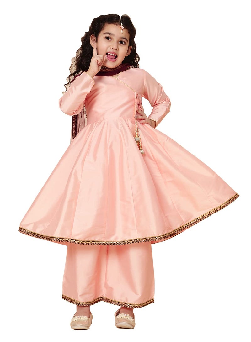A.T.U.N. (ALL THINGS UBER NICE) A.T.U.N. Girls Anarkali Palazzo Set - Image 1