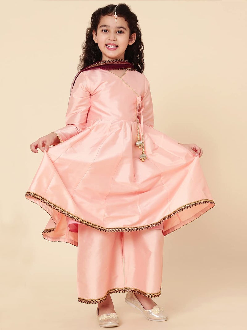 A.T.U.N. (ALL THINGS UBER NICE) A.T.U.N. Girls Anarkali Palazzo Set - Image 2