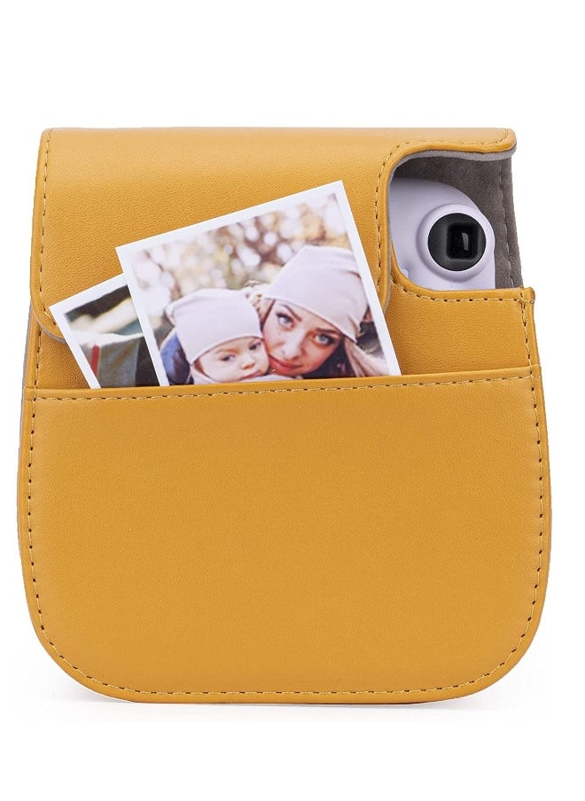 Generic PU Leather For Instax Camera Compact Case for Fujifilm Instax Mini 11/9/8/8+ Instant Film Camera (Tan Bear)  - Image 5