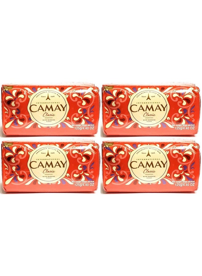 Camay - International Classic Bar Soap With Sensual Scent 125 G4.5 Oz 3 Count (Pack Of 4) 12 Bars Total - Image 1