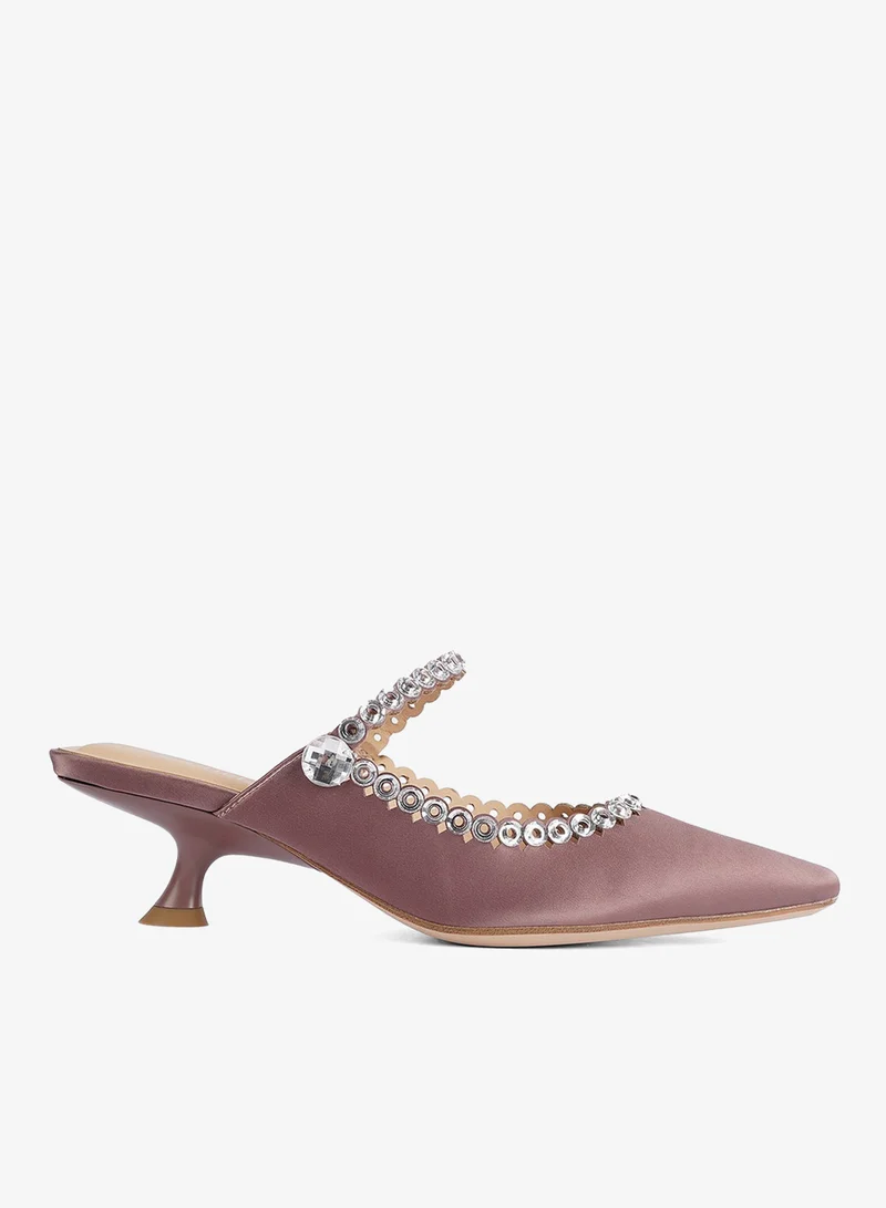 Cuple Ladies  Slip-On Mules embellished