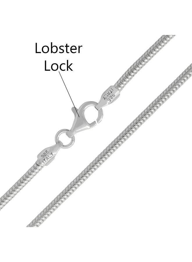 Savlano 925 Sterling Silver Solid Italian Round Diamond Cut Snake Chain Bracelet/Anklet For Women & Men - Made in Italy Comes Gift Box, 9 inches, Metal, n - Image 2