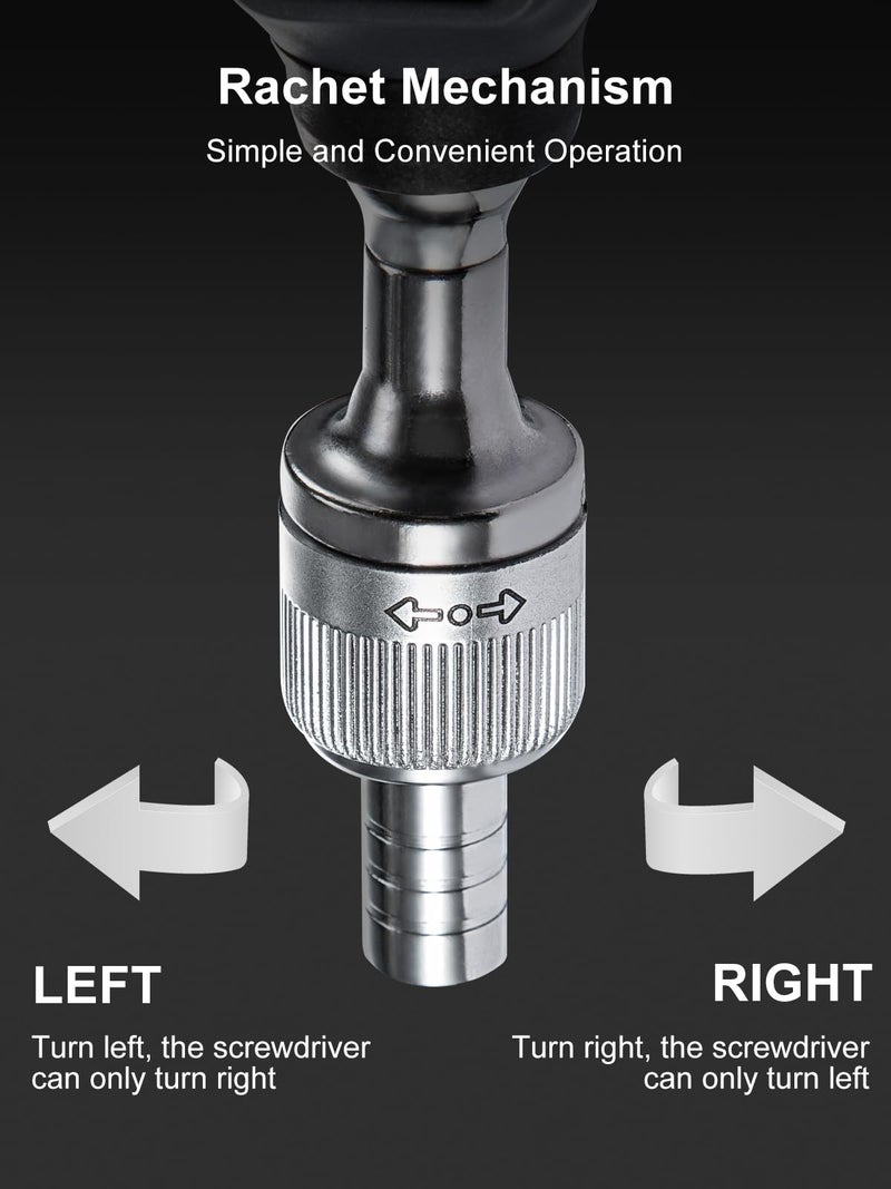 GROWNEER Upgraded Digital Torque Screwdriver, 3.5-70.8 In-lbs/0.4-8 Nm, 1/4'' Drive Inch Pound Rachet Torque Screwdriver Electrician with Buzzer & LED Indicator, Torque Wrench Screwdriver Set - Image 3