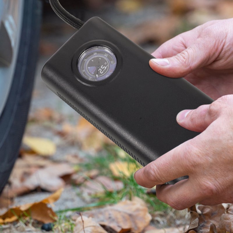 🚗 مضخة هواء صغيرة لإطارات السيارات مع إعدادات قابلة للتعديل وسهولة الحمل - Image 4