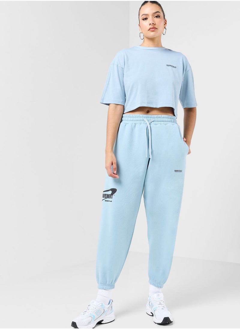 The Giving Movement - Boxy Space Printed Cropped T-Shirt - Image 1