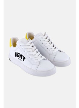 DKNY Women Abeni Arch Lace Up Casual Sneakers, White  - Image 1