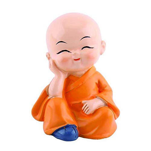 RSP Quality bit Polyresin Mini Monk Figurine, Small, Multicolour 4 Piece - Image 5