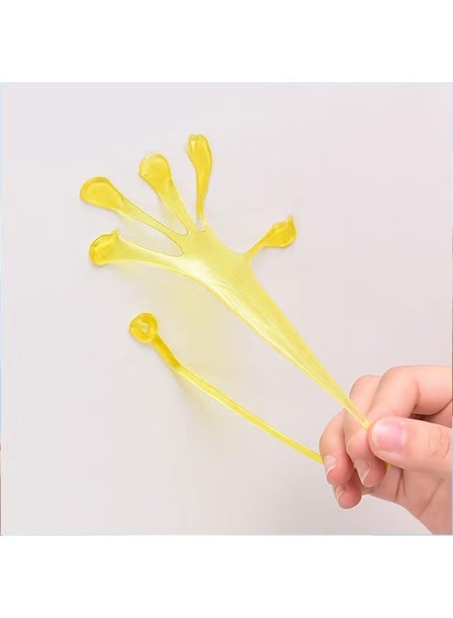 40 Pcs Sticky Hand Toys Assorted Colors Kids' Party Favor Sets Fun Toys Stretchy Sticky Hand Toy Slappy Hands Treasure Box for Classroom Prizes Birthday Party Supplies - Image 4