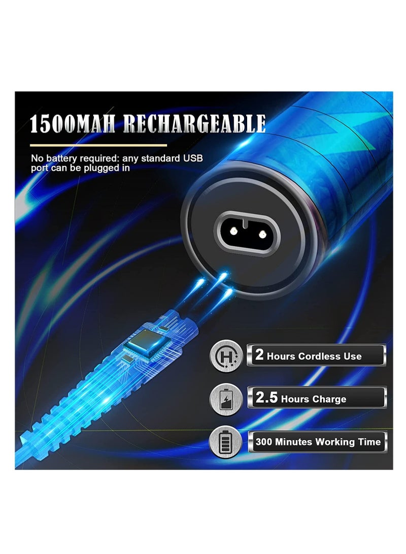 Professional Cordless Beard Trimmer & Hair Clippers for Men - Precision T-Blade Outliner Grooming Shaver with 1500mAh Battery, 180 Mins Runtime - Perfect Gifts for Men - Image 3