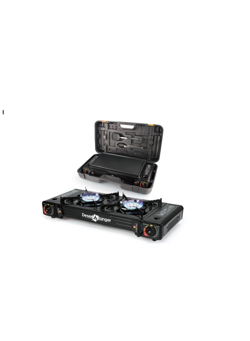 Desert Ranger Portable Stove With Plate + Accessories