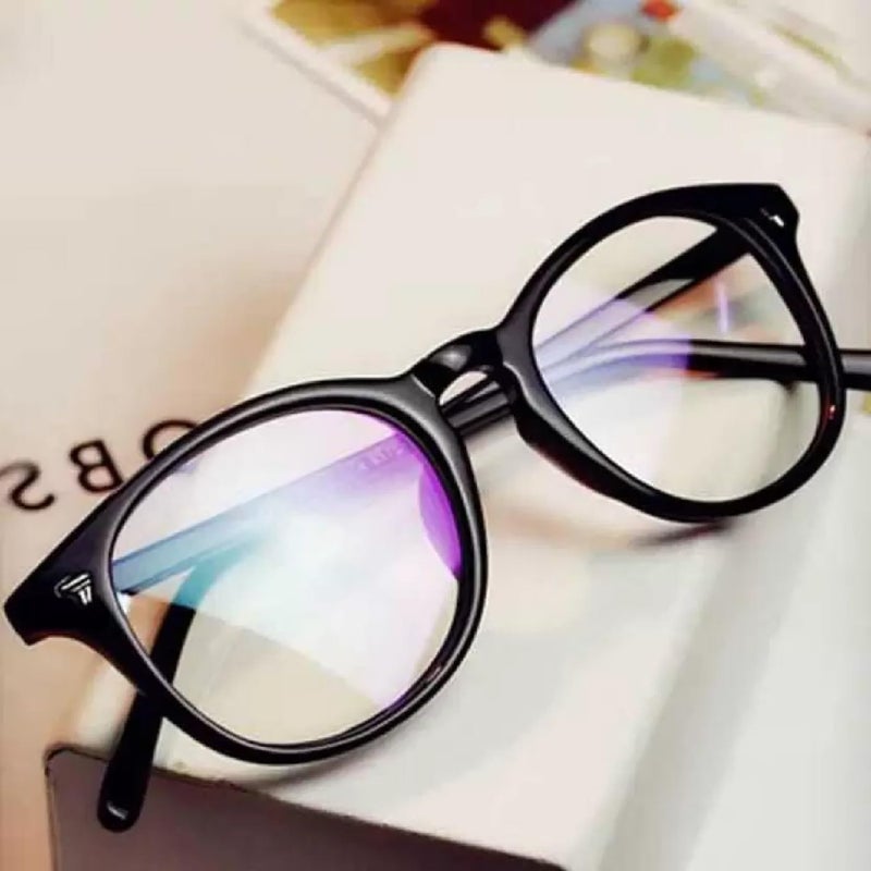 Iflash Blue Light Blocking Glasses Gaming Filter Transparent Round Eyeglasses for Eye Protection Men Women, Computer/Tablet/Laptop/Mobile/TV, Anti-blue & Anti eyestrain - Image 3
