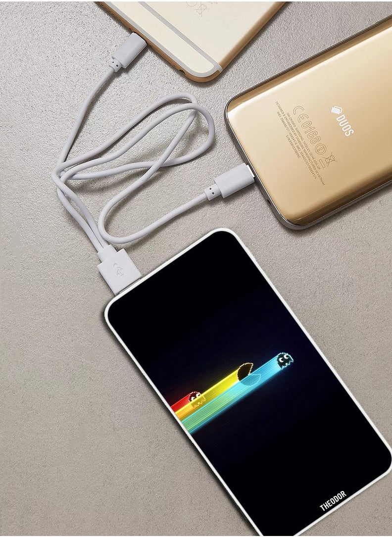 Theodor - 10,000 mAh Super Fast Charging Ultra Compact Power Bank with Quick Charge & Power Delivery, Portable Charger For iPhone and Android Pacman Amoled - Image 1