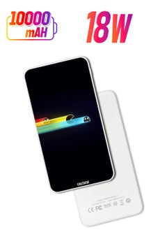 10,000 mAh Super Fast Charging Ultra Compact Power Bank with Quick Charge & Power Delivery, Portable Charger For iPhone and Android Pacman Amoled