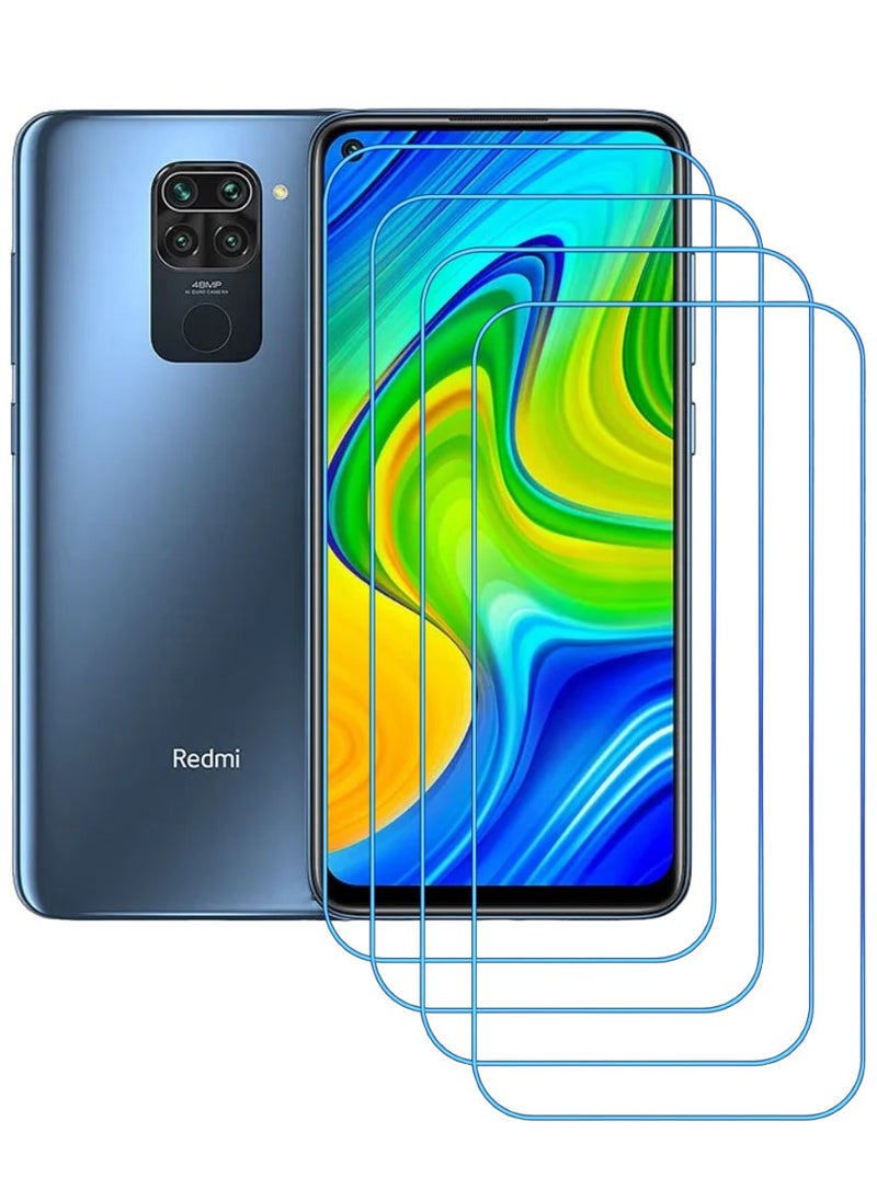 ACLIX 4 Pieces Antistatic ESD Dustproof Premium Quality High Definition Clear Tempered Glass Screen Protector Designed For Xiaomi Redmi Note 9 - Image 1