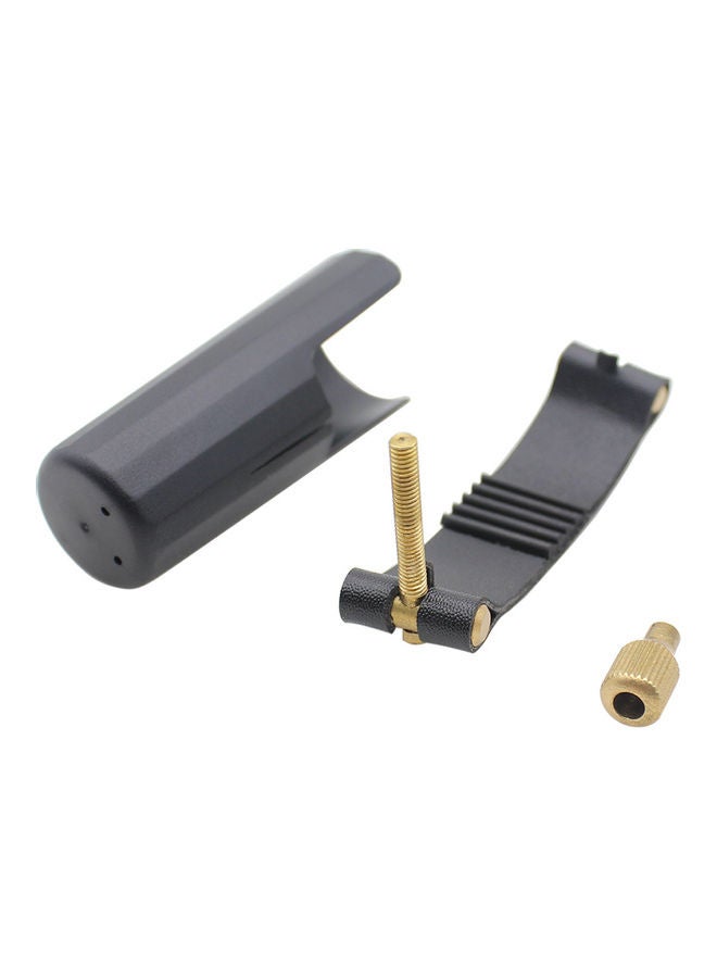 NIBEMINENT Leather Ligature Fastener with Plastic Cap for Clarinet Bakelite Mouthpiece  - Image 2