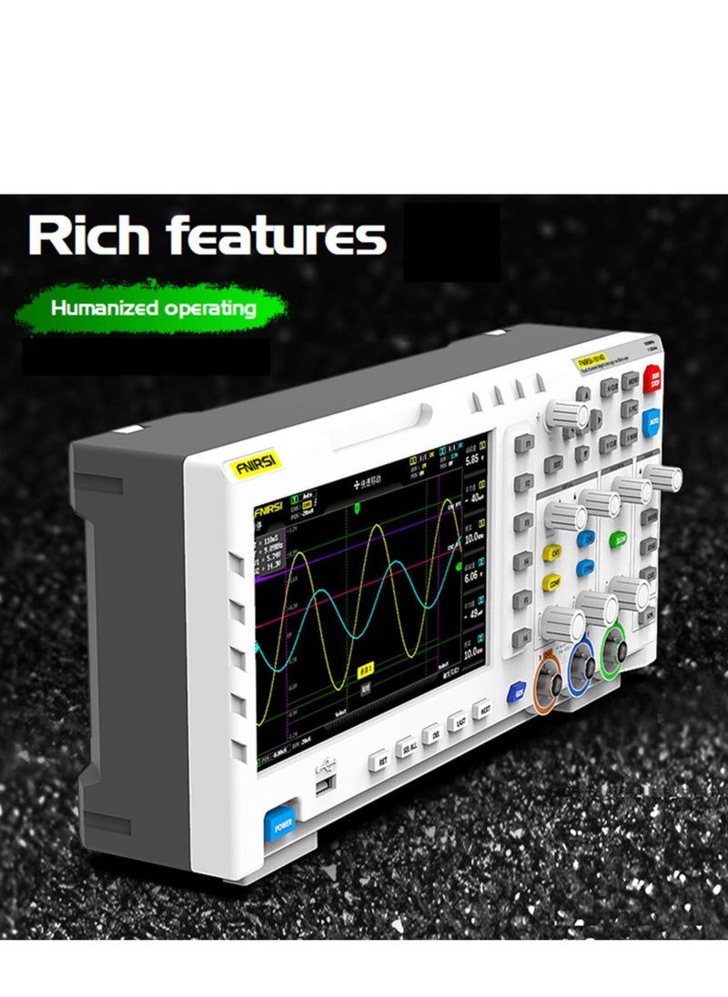 KASTWAVE - 2 in 1 Digital Oscilloscope DDS Signal Generator Desktop Oscilloscope Capture Output Signal Function, 2 Channels 100Mhz Bandwidth 1GSa/s Sampling Rate Built-in 1GB Storage Space - Image 1