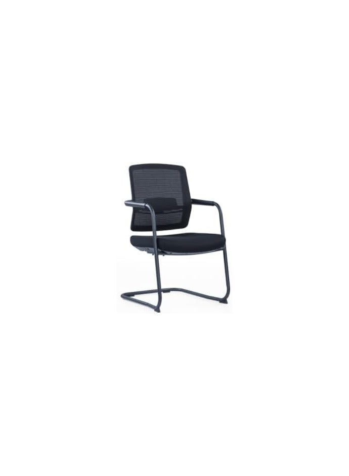 Kaliber Visitor Chair with Mesh Back, Upholstered Seat, Fixed Lumbar Support, and High Elastic Foam for Optimal Comfort and Support - Image 2
