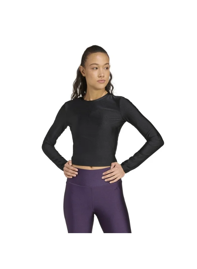 Adidas Adidas We Ls Shn Black T-Shirt (Long Sleeve) T-Shirts For Women