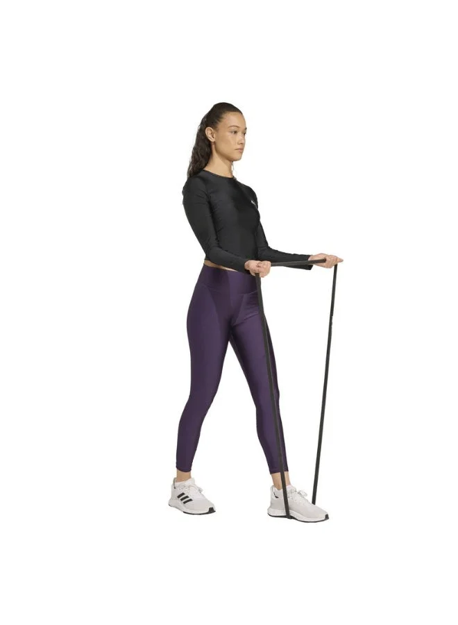 Adidas black Workout Essentials Long-Sleeve Shirt Shine for Women | Best Price UAE