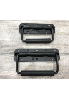 KASTWAVE 2Pcs Box Handles Spring Folding Handle Metal Chest Handle Flight Case Handle, Stainless Steel Spring Loaded Box Handle Luggage Hardware for Toolbox Storage Boxes Replacement (122x41mm)  - Image 5