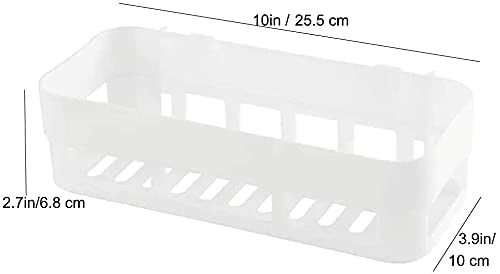 KHM Multipurpose Wall Mount Bathroom Shelf and Rack for Home and Kitchen Modern (White) - Image 5