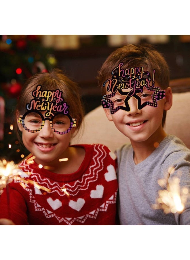 ذا بارتي بوبير كؤوس حفلات رأس السنة الجديدة ٢٠٢٦ - عبوة من ٦ قطع ورقية ملونة لدعامات كشك الصور | زينة رأس السنة - Image 5