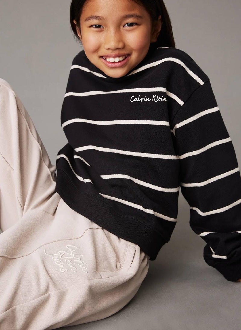 Calvin Klein Jeans Wide Leg Logo Joggers - Image 3