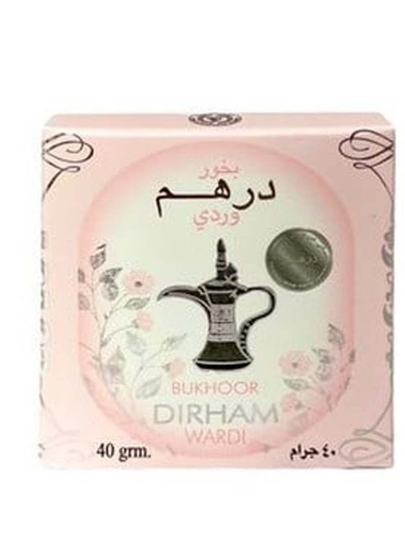 Bukhoor Bukhoor Dirham Wardi Incense,40g 