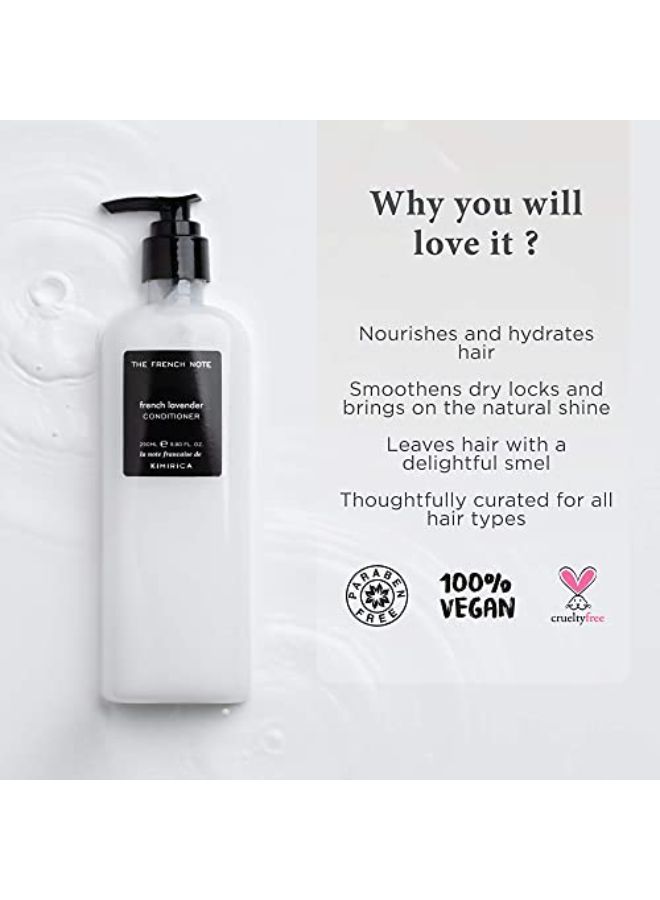 KIMIRICA The French Note Shampoo And Conditioner Hair Care Duo With Soothing French Lavender, 100% Vegan, Paraben And Sls Free (290Ml | 290Ml) - Image 3