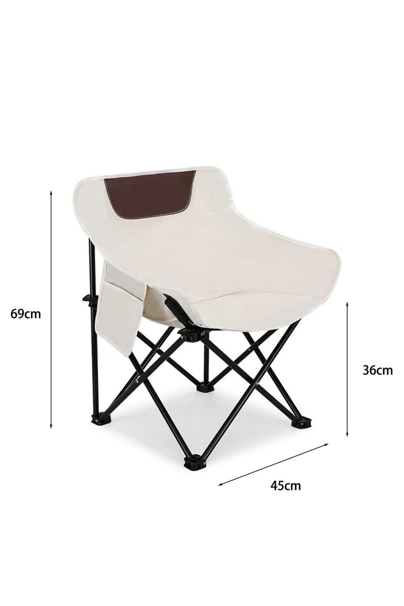 LINGWEI Portable Folding Beach Chair Multi-Purpose Camping Chair for Adult Lightweight Patio Lawn Quad Chair for Outdoor Travel Picnic Hiking Load With Carry Bag - Image 4