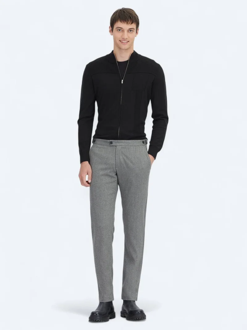 Kip Hard Coal Weaving Regular Fit Casual Trousers