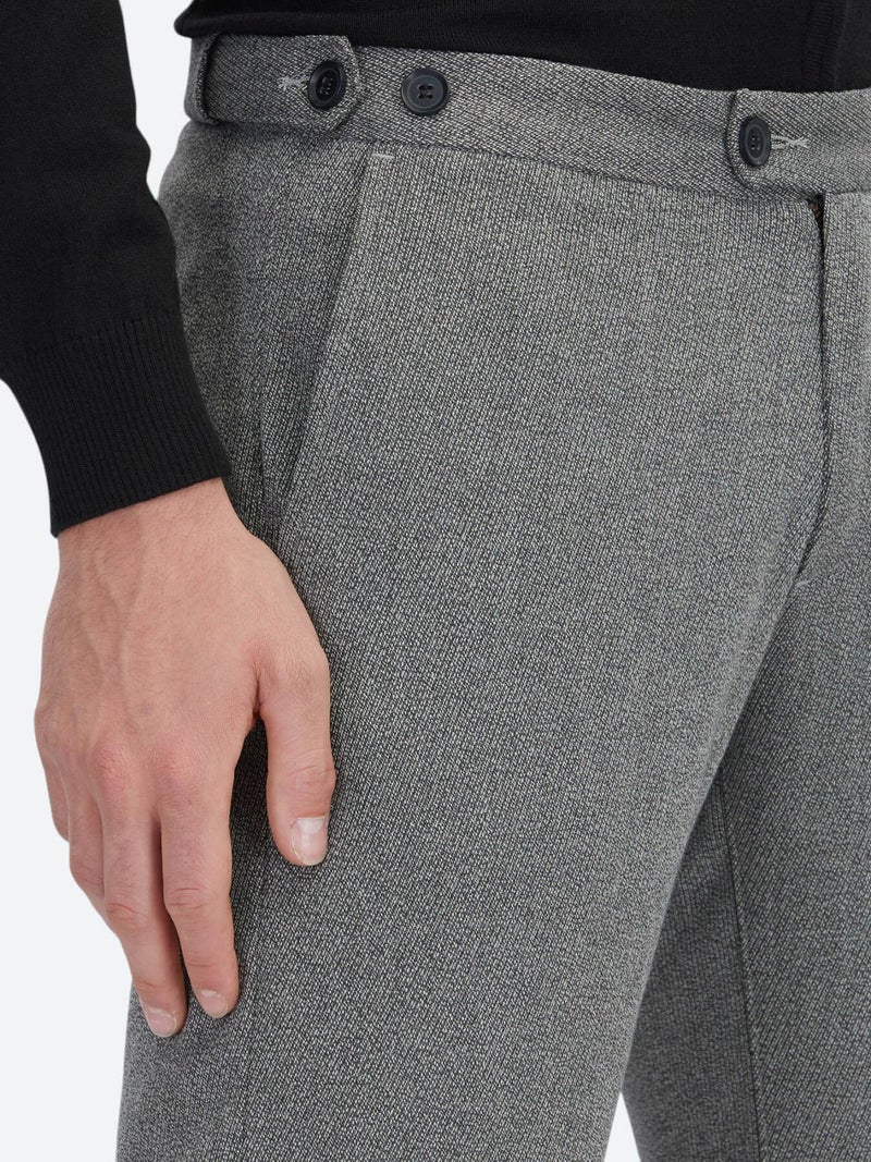 Kip Hard Coal Weaving Regular Fit Casual Trousers - Image 4