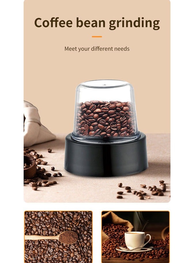 سوكاني خلاط 2 في 1 مع مطحنة، خلاط كهربائي، شفرة مفرمة من الفولاذ المقاوم للصدأ، وعاء كبير سعة 1.6 لتر ومطحنة قهوة، مفرمة، صانع عصائر، SK-185، أسود - Image 5