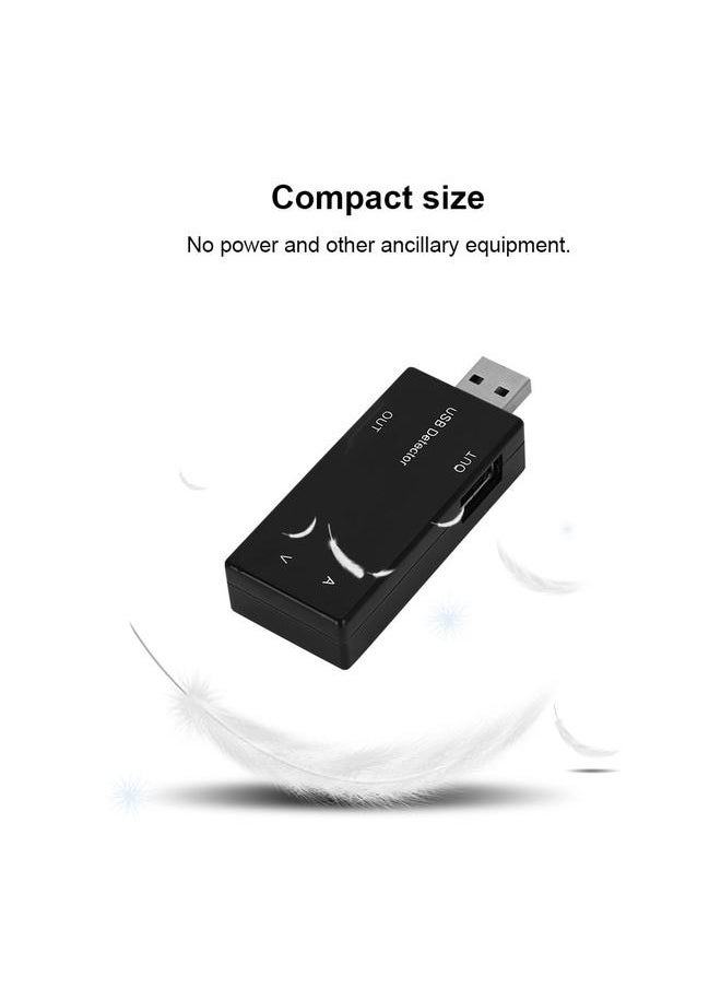 Thoraya Black Case USB Power Tester Current Voltage Tester Double Display Table Meter  - Image 3