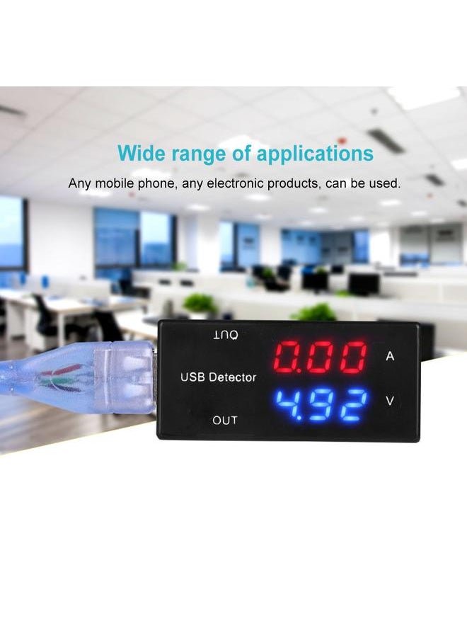 Thoraya Black Case USB Power Tester Current Voltage Tester Double Display Table Meter  - Image 4